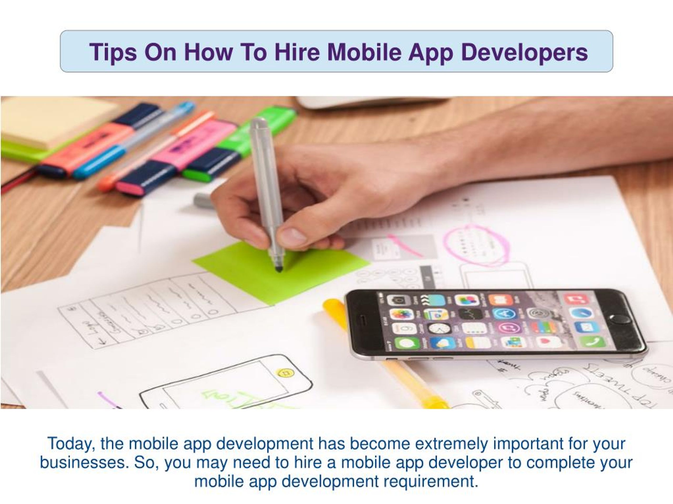 PPT - Tips On How To Hire Mobile App Developers PowerPoint Presentation ...