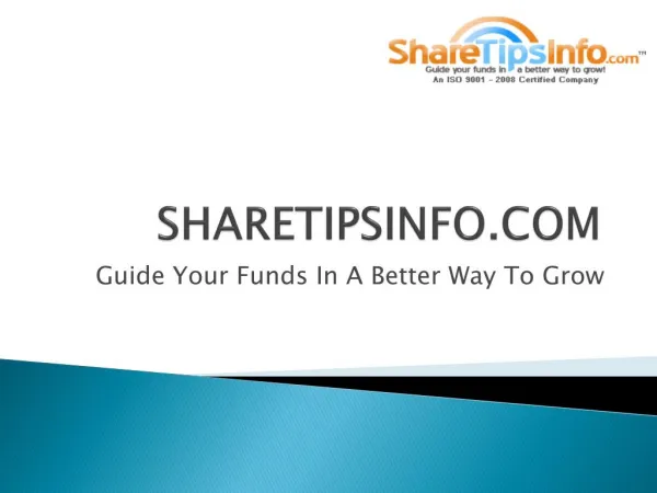 Stock market tips | Forex Tips |Commodity tips |About Sharetipsinfo