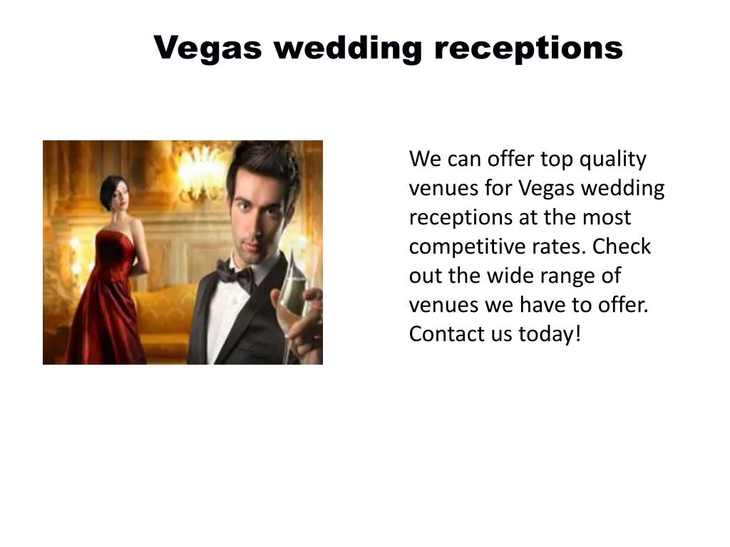 vegas wedding receptions