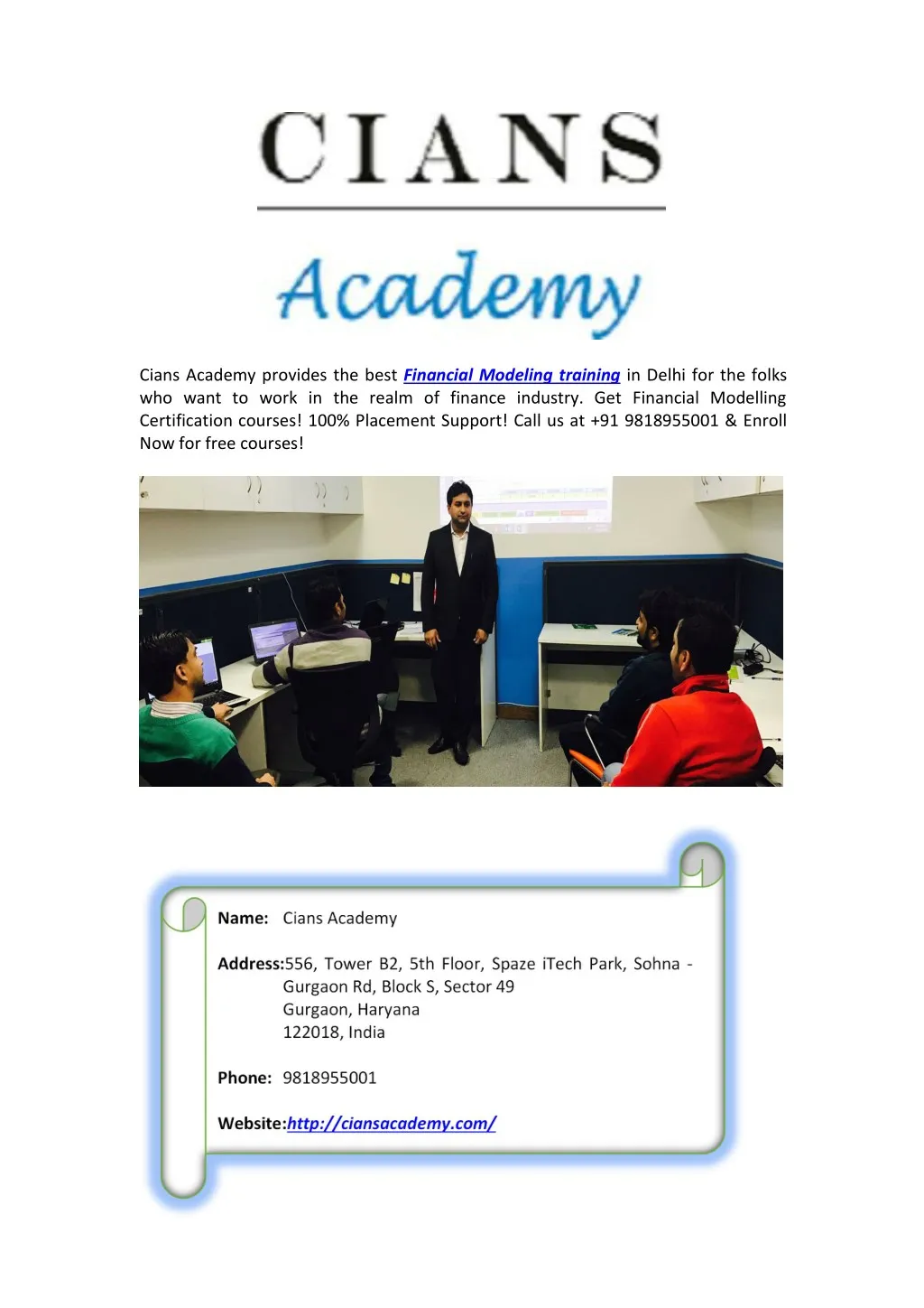 cians academy provides the best financial
