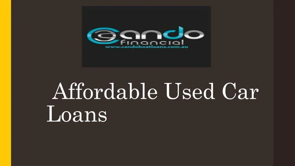affordable used car loans