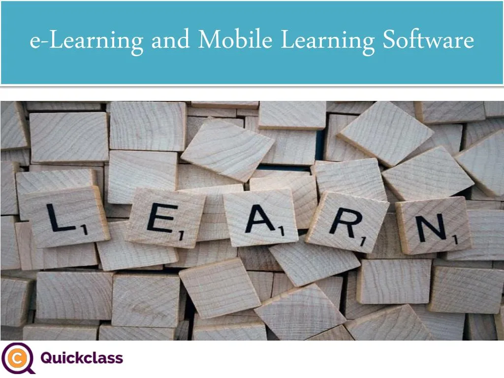 e learning and mobile learning software
