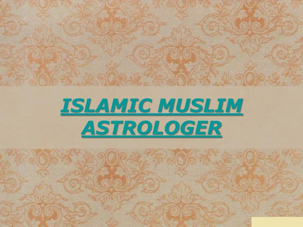 islamic muslim astrologer