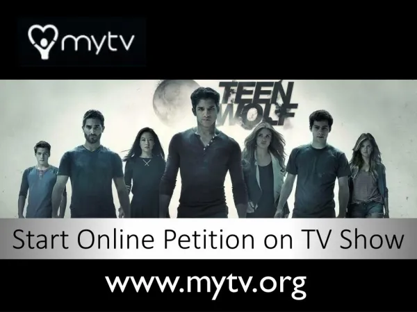 MyTV - Revive & Renew TV Show Petition