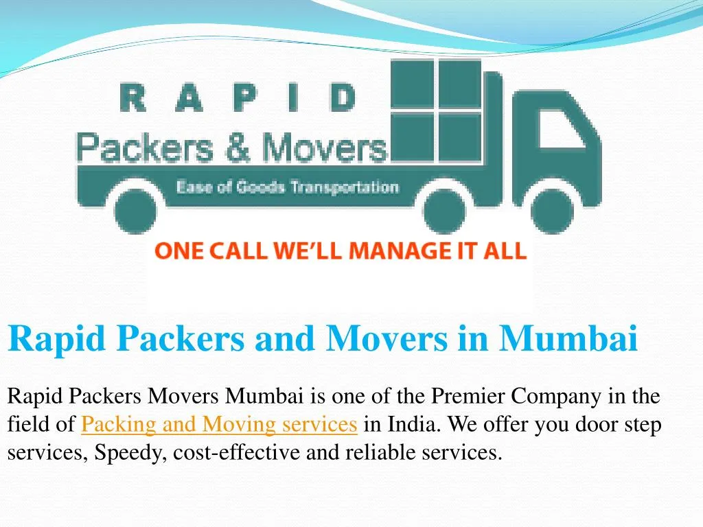 rapid packers and movers in mumbai rapid packers