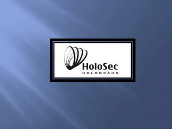 Holograms from Holosec Ltd.