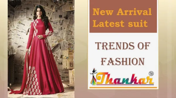 New Designer Arrival Latest Anarkali & straight suit