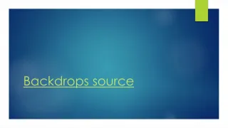 Backdrops - slide 1