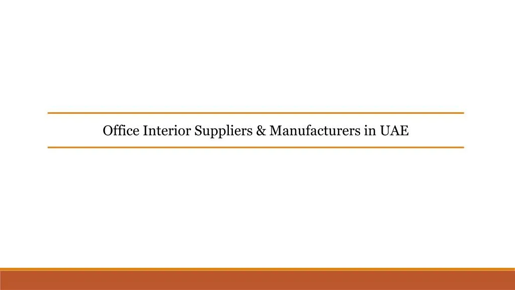 office interior suppliers manufacturers in uae