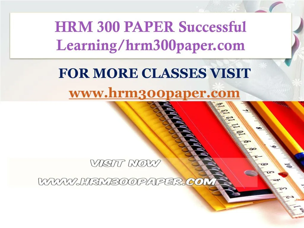 hrm 300 paper successful learning hrm300paper com