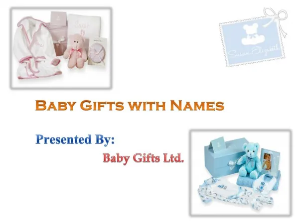 Baby Gifts With Names