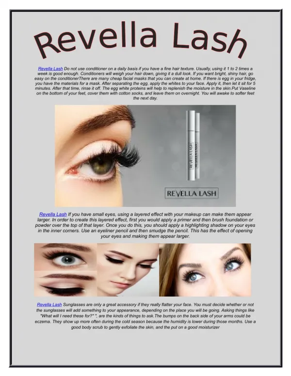Revella Lash Fruit juices contain a number of skin-friendly
