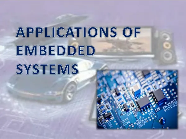 Applications of Embedded System