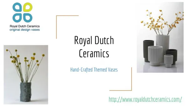 Royal Dutch Ceramics- Hand-Crafted Themed Vases