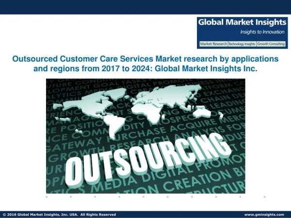 Outsourced Customer Care Services Market research by applications and regions from 2017 to 2024