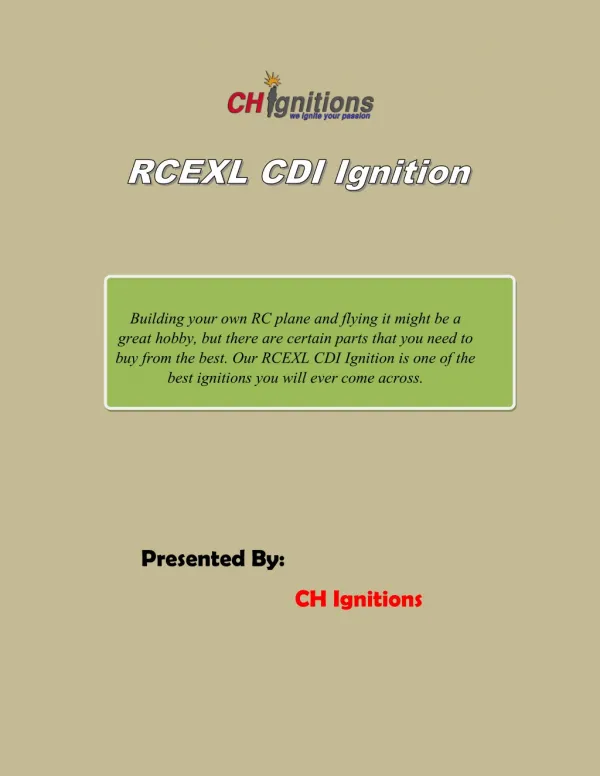 RCEXL CDI Ignition