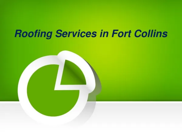 Roofing services in fort collins!!