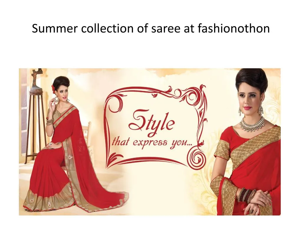 summer collection of saree at fashionothon