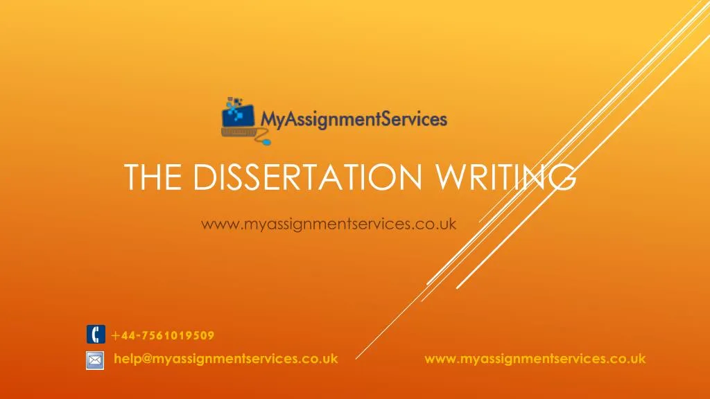 the dissertation writing