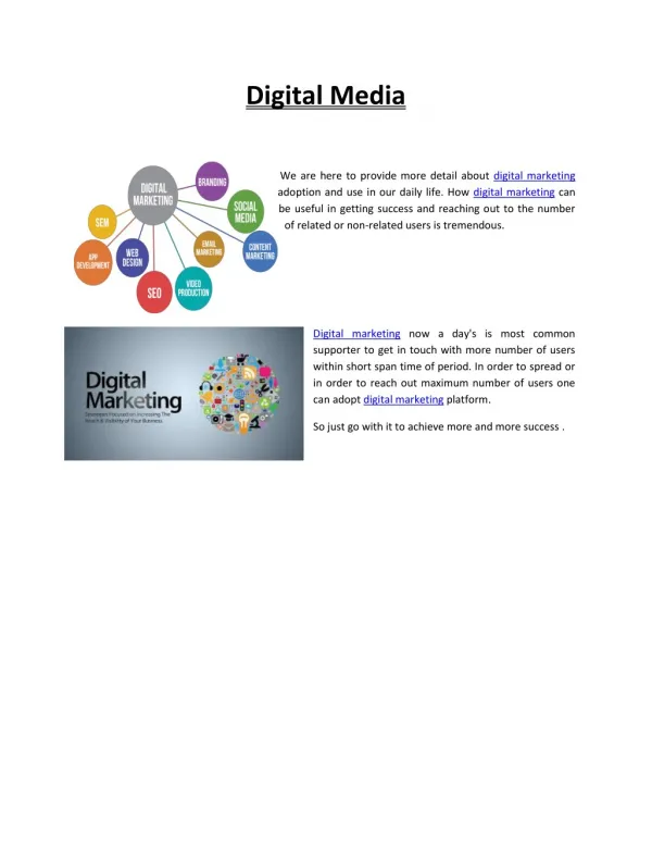 Digital Marketing/Media For You