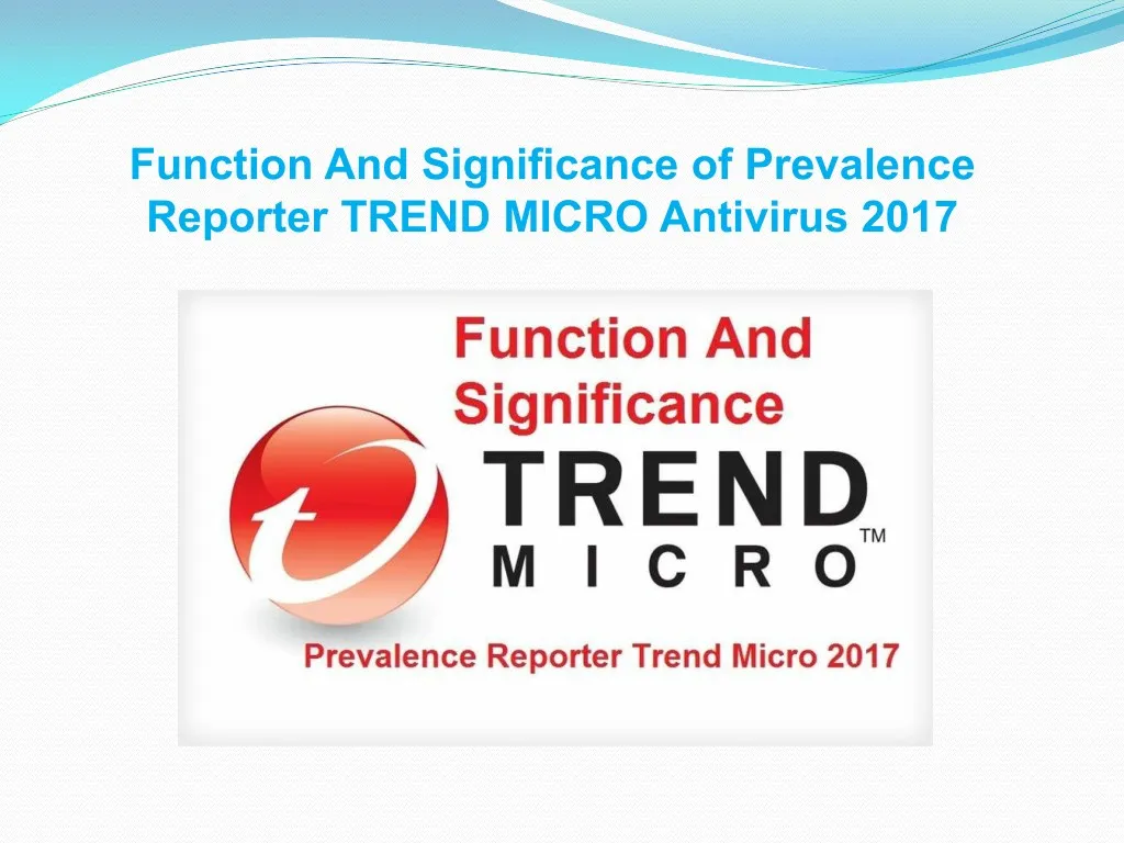 function and significance of prevalence reporter
