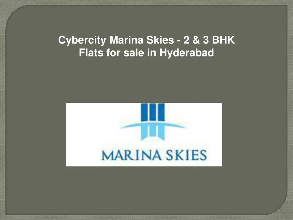 cybercity marina skies 2 3 bhk flats for sale
