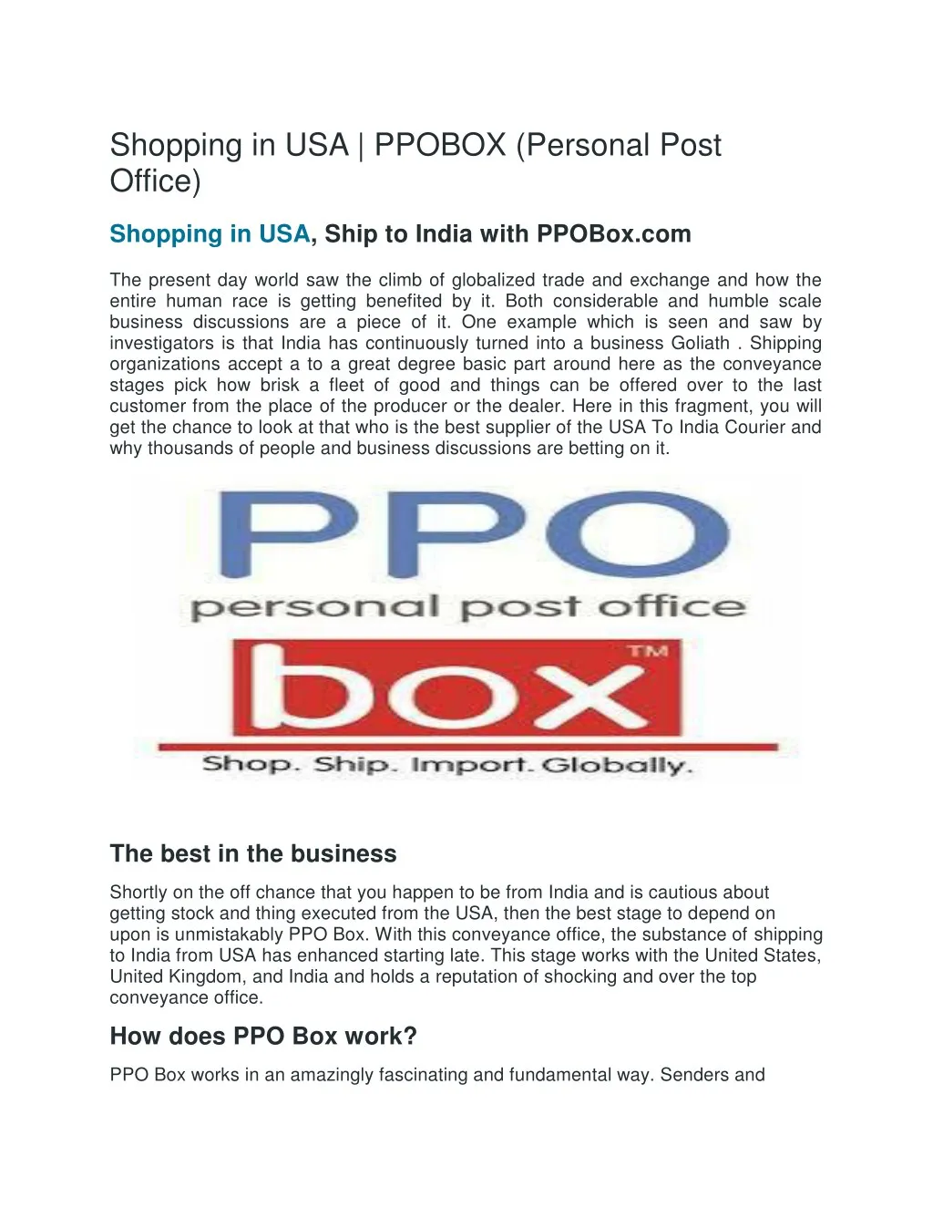 shopping in usa ppobox personal post office