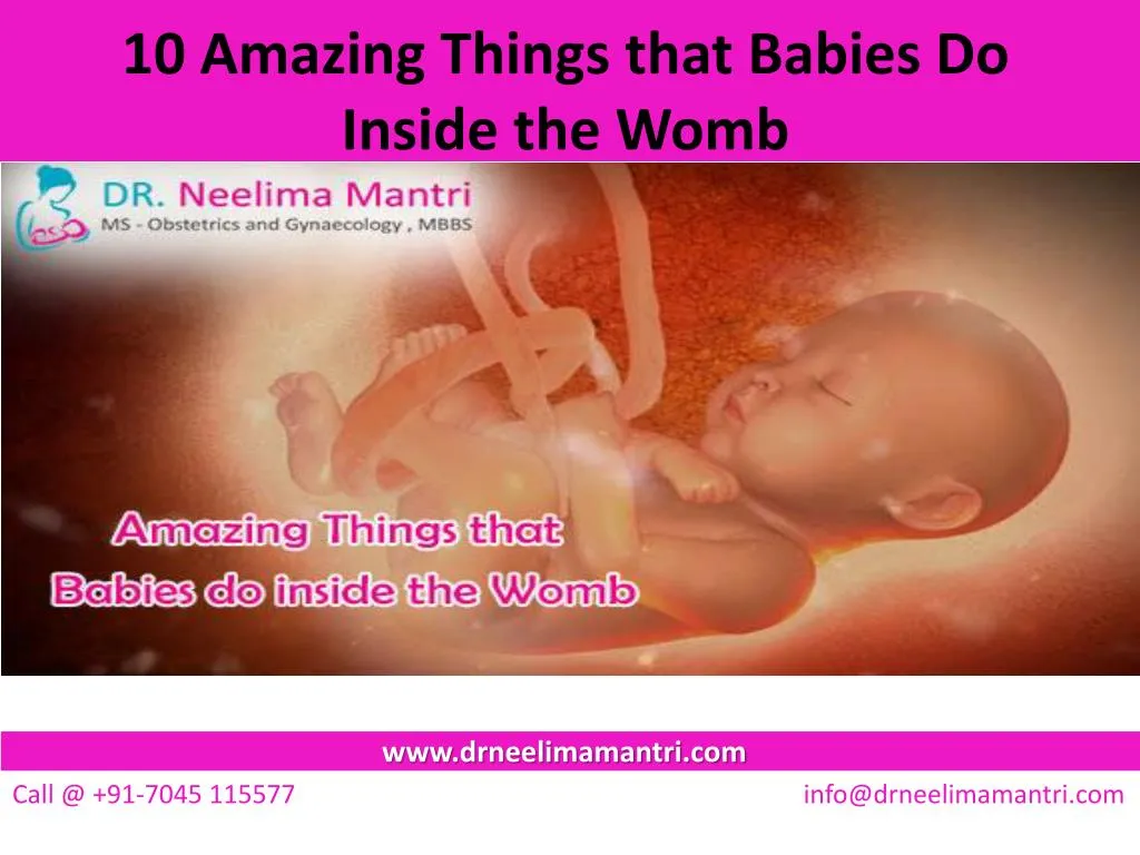 10 amazing things that babies do inside the womb
