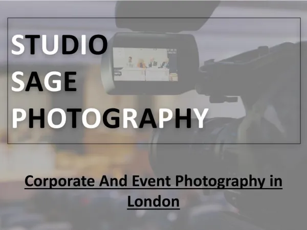 Famous corporate photographer in London