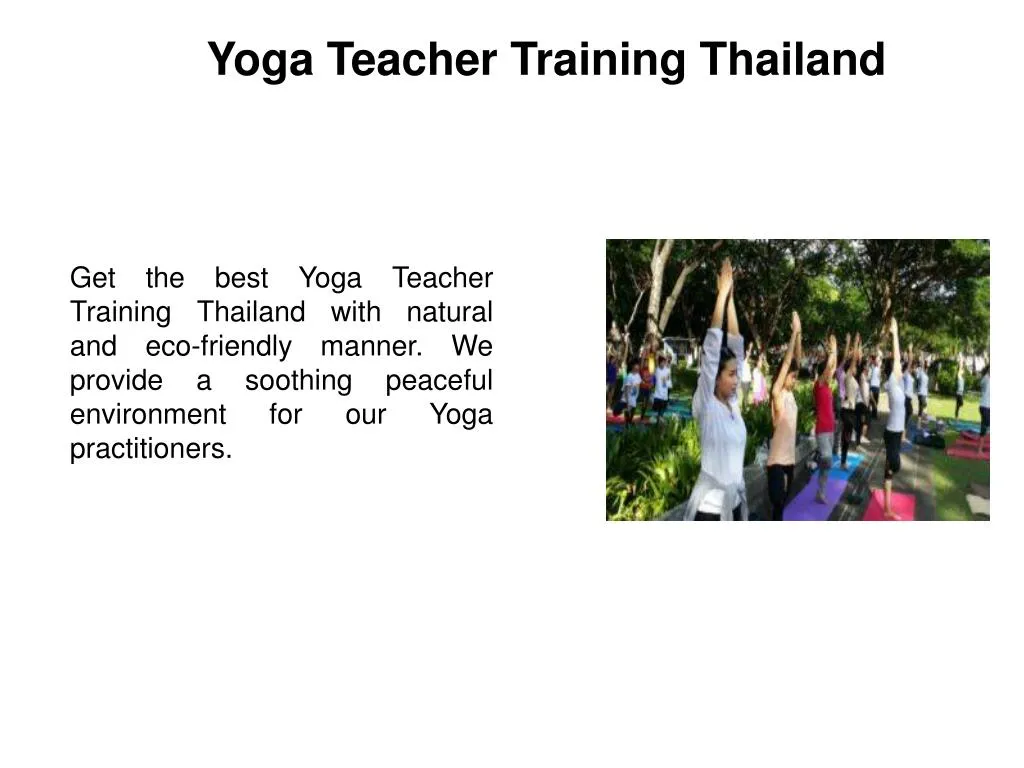 yoga teacher training thailand