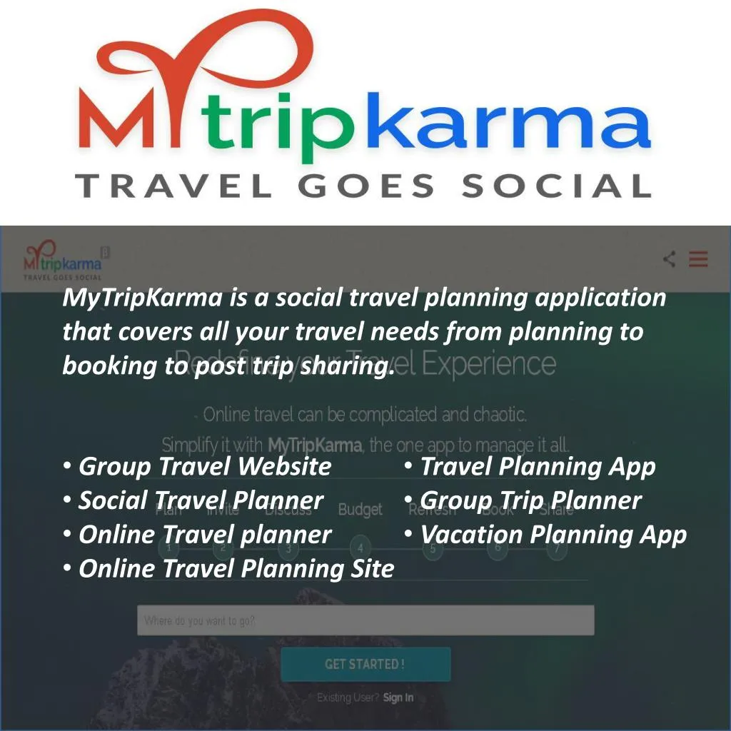 mytripkarma is a social travel planning