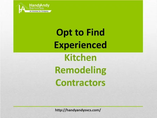 Opt to Find Experienced Kitchen Remodeling Contractors