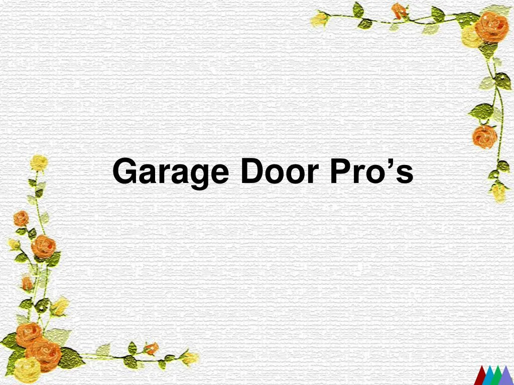 garage door pro s