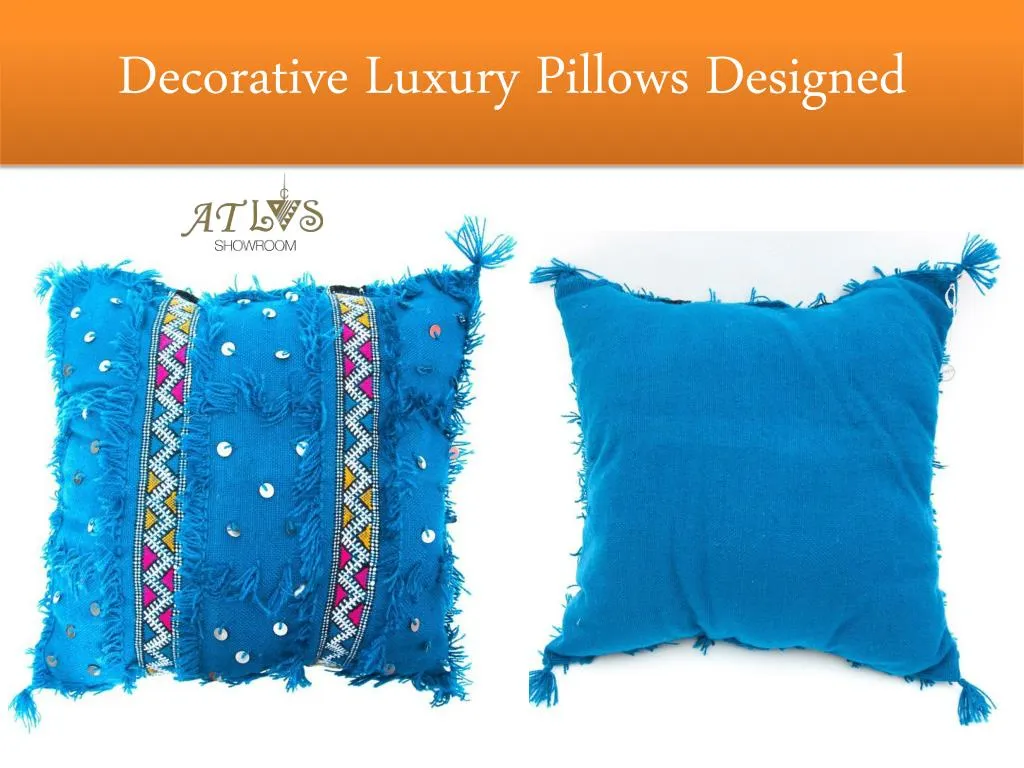 decorative luxury pillows designed