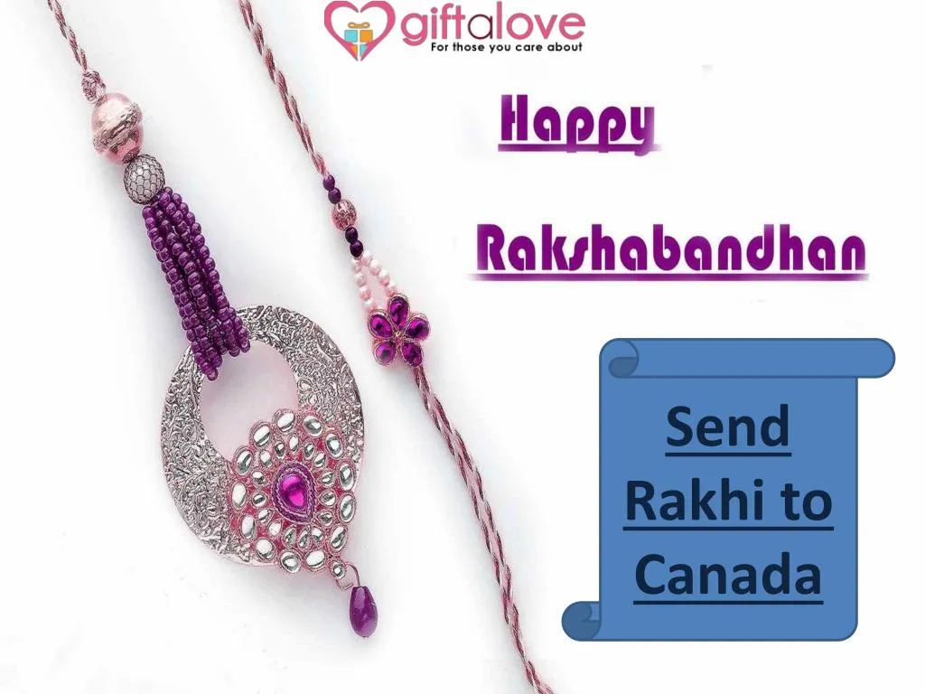 send rakhi to canada