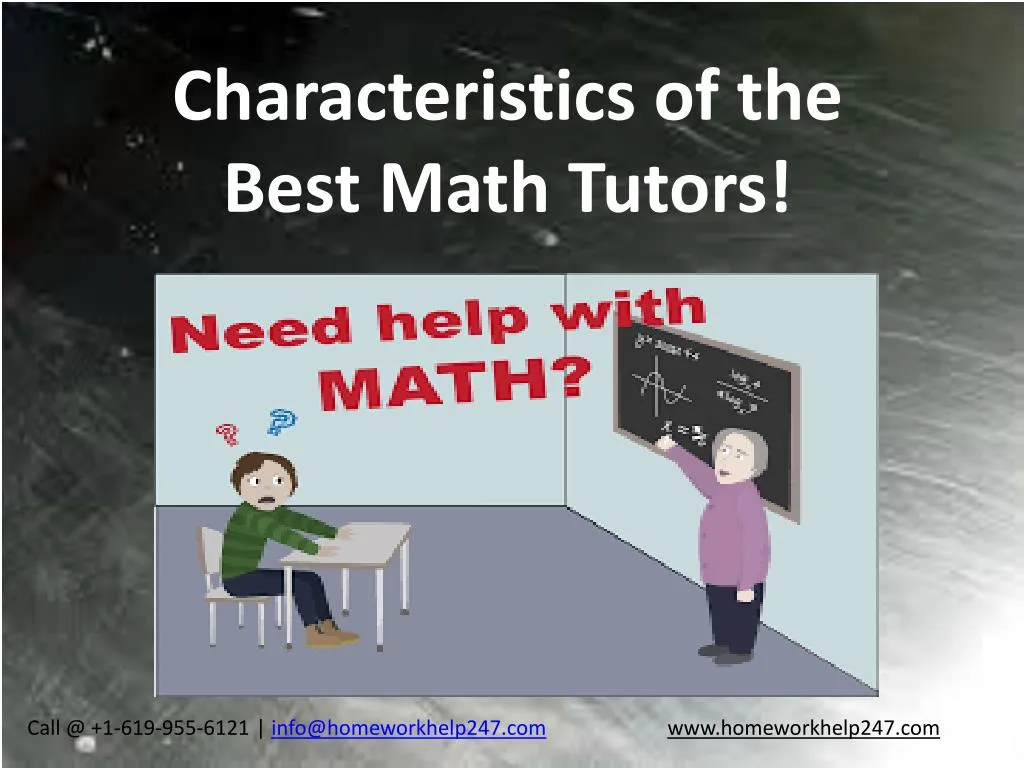 characteristics of the best math tutors
