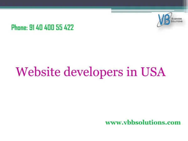 Website developers in USA