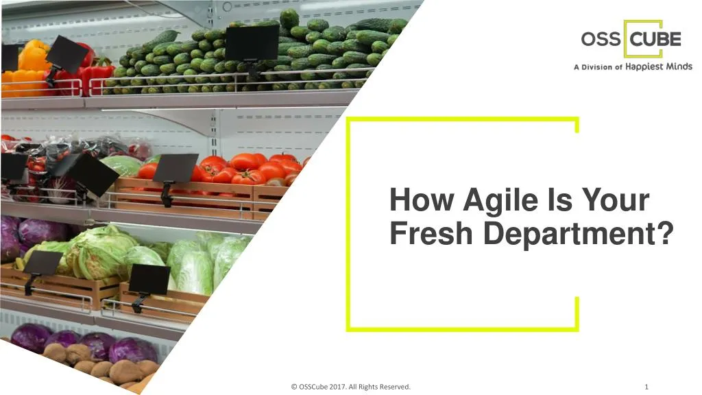 how agile is your fresh department