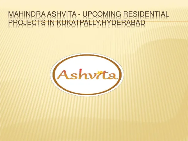 2 bhk flats for sale in hyderabad - Mahindra Ashvita