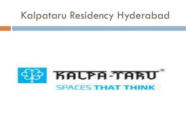 Kalpataru Residency - Kalpataru Residency Hyderabad 2 BHK Flats in Hyderabad