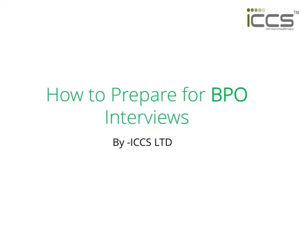 hOW TO PREPARE FOR BPO INTERVIEW