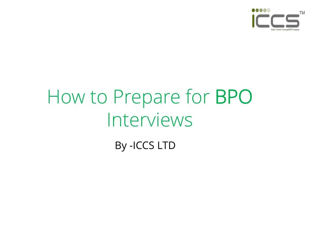 how to prepare for bpo interviews