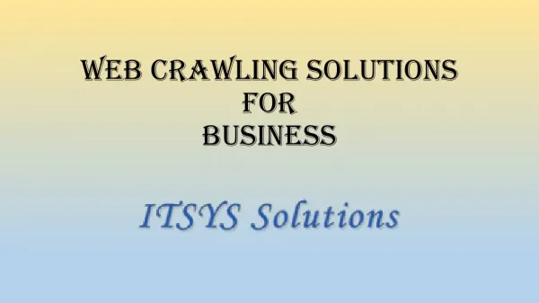 Five Advantages of Web Crawling For Manufacturers