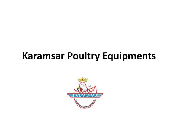 karamsar poultry equipments