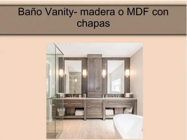 Baño Vanity- madera o MDF con chapas
