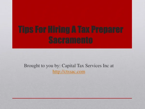 Tips for hiring a tax preparer sacramento