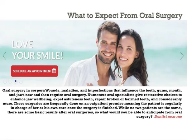What to Expect From Oral Surgery