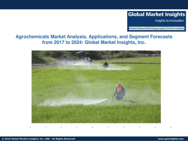 Agrochemicals Market share, applications, segmentations & Forecast by 2024