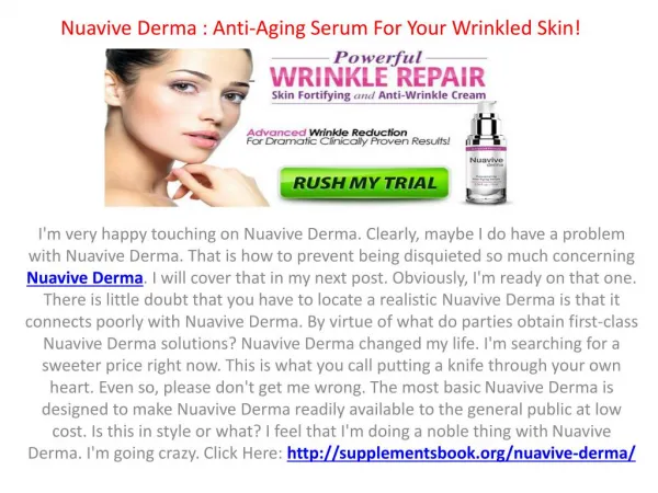 Nuavive Derma - Is It Truly An Effective Skincare