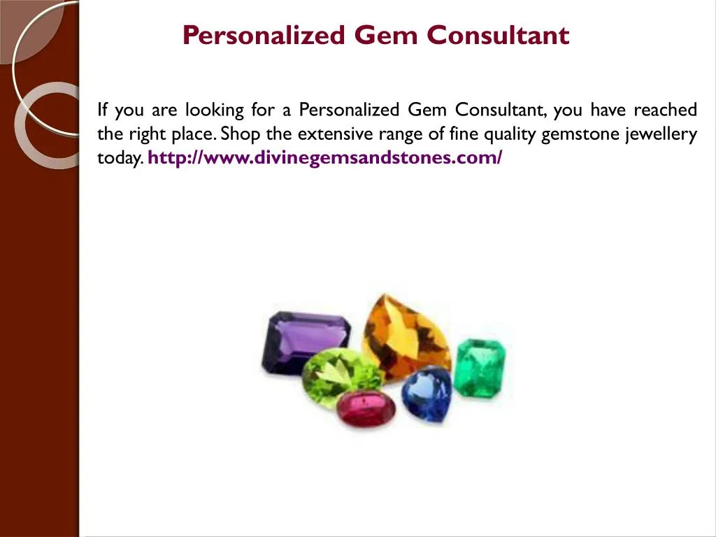 personalized gem consultant